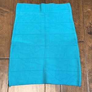 bebe Vibrant Blue Pencil Skirt